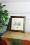 Stone Painting Board with Solid Wood Frame 16 X 16 cm - "I Take Refuge in the Lord in the Morning"