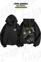 Oversize Attack on Titann Levi Ackerman Anime Back Printed Hooded Sweatshirt (2 Thread)