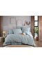 Natural Stripe Cotton Double Duvet Cover Set - 5