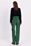 Green-Fabric Mixed Trousers - 4