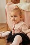 Patique Kids Organic Cotton Pink Baby Girl Pompom Buttoned Cardigan - 4