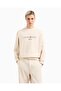 Men's Round Neck Regular Fit Woven Fabric Printed Long Sleeve Beige Sweatshirt Em 001052   Af10013-M105