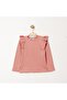 Girl's Pleated Detailed Camisole Badi Dusty Rose