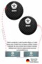 Chrysler 300m - 7 cm Durable Black Carbon Coasters, Custom Design 2 - 3