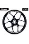 White Cfmoto 450Nk Written 8 Pieces Inside the Rim Lettering Sticker