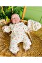 Muslin Heart Patterned Heart Pattern 2-Piece Newborn Baby Unisex Hospital Outlet Set