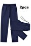 Navy Blue Wide Cut Baggy Oversize Fit Comfortable Fabric Sweatpants Shah Fashion