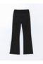Lcw Kids Black Crew Neck Girls T-Shirt and Leggings - 5