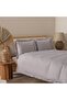 Galıa Bamboo Extra King Size Duvet Cover Set 260X220 cm Warm Gray