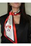 Tie Scarf with Atatürk's Photo and Signature Pattern