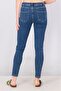 Women Skinny Fit Plain Stretchable Denim Jeans, Blue - 4