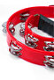 Tf-26Rd Double Row 10 Bells Red Tambourine Tambourine (with Hand Grip Parts) - 4