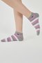 Ten / 10 Pairs of 5 Colors Striped Colorful Women's Booties Socks - 4