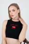 Women's Elegante Model Red Color Drop Stone Detailed 3 Row Zircon Choker Necklace Special Day Engagement Wedding - 3