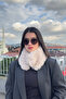 Premium Beige Plush Neck Collar - Faux Fur, Soft and Winter - 2