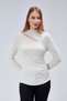 Women's Shoulder Detailed Long Sleeve Blouse - 3