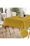 Canvas Mustard Liquid Proof Stain Resistant Tablecloth