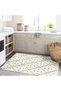 Emre Collection Green Beige Tones Geometric Detail Patterned Woven Base Modern Decorative Carpet 11 - 3