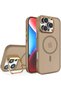 حافظة هاتف هدية لحماية الكاميرا من Apple iPhone 16 PRO MAX مع حامل ودعم Magsafe