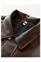 Men's New Season Oversize Leather Jacket - 2