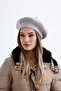 Beige Women's Wool Plush French Painter Hat I Beret - 6