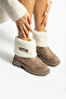 Mink Suede Fur Women's Boots - 6