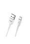 K601 Safe Usb - Iph Lightning 3a Data Ve Şarj Kablosu 1mt Beyaz