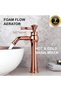 Bathroom Sink Faucet Rose Color Stone Model 7 Years Warranty Imported