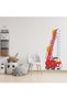 Protective Firefighters Height Measuring Ruler Kids Room Wall Sticker - 3