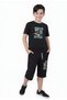 Break Brooklyn Printed Boy Capri Short Sleeve Bottom-Top Suit - 2