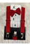 Boy's Cute Trouser Suspenders and Bow Tie Suit 1-9 Years