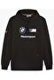 624162-01 Bmw Mms Ess Hoodie ft Men's Hooded Sweatshirt Black - 2