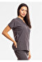 Charcoal Surgical Doctor Nurse Scrubs Top - 3