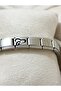 Letter g with Heart Italian Charm Steel Bracelet