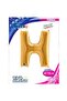 H - Letter Foil Balloon Gold (100 cm)