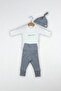 I Love My Family Printed Cotton 3-Piece Baby Set