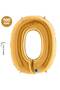 O - Letter Foil Balloon Gold (100 cm) - 2