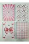 A5 Spiral School Notebook 80 Sheets Set of 4 Striped Cardboard Cover - 7