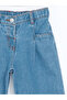 Indigo Elastic Waist Girls' Jeans - 2