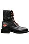 025g 100078   New Worker Leather Boots Women's Boots Black-Cilt - 3