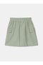 Lcw Kids Girl's Light Khaki Cargo Skirt - Elastic Waist - 2