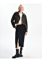 Two Mt Shop Quality Xside Navy Blue Striped Midi Women's Skirt Shorts