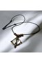 Zamak Metal Adjustable Cotton Cord Necklace with Arrow and Bow Figure - 3
