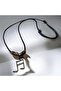 Zamak Metal Adjustable Cotton Cord Necklace with Musical Note Figure - 3