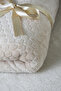 Petek Pattern Beige Color Wellsoft Fleece Plush Tv Blanket 120X160 cm - 3
