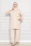 Beige Color Double Suit Set - 2