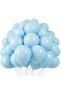 Blue Pastel Macaron Balloon 12 Inch 10 Pieces - 3
