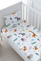 Baby Size Elastic Sheet Set - Iconic Series - Colorful Geometric Animals - 2