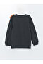 Lcw Baby Anthracite Crew Neck Printed Long Sleeve Baby Boy Sweatshirt 2-Piece - 3