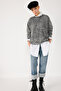 Crew Neck Basic Acid Washable Sweatshirt